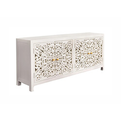 Kummut MARRAKECH valge, 170x38xH78 cm