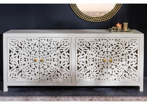 Kummut MARRAKECH valge, 170x38xH78 cm