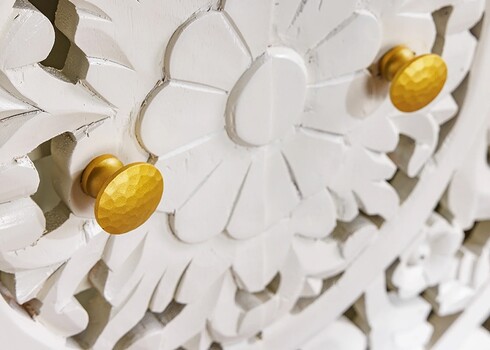 Kummut MARRAKECH valge, 170x38xH78 cm