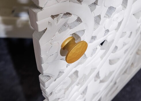 Kummut MARRAKECH valge, 170x38xH78 cm