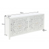 Kummut MARRAKECH valge, 170x38xH78 cm