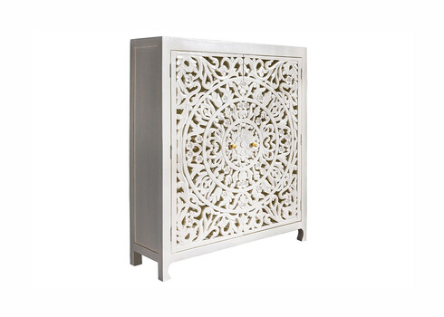 Kapp MARRAKECH valge, 110x38xH140 cm