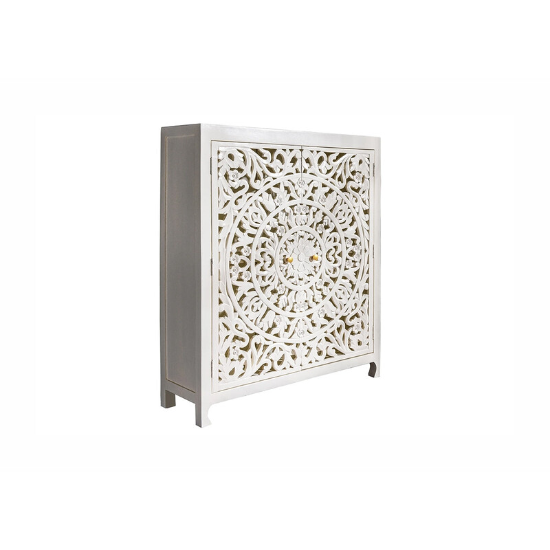 Kapp MARRAKECH valge, 110x38xH140 cm