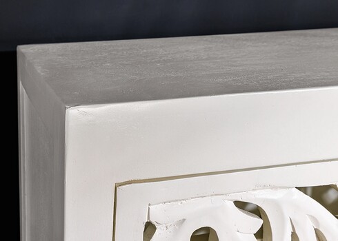 Kapp MARRAKECH valge, 110x38xH140 cm