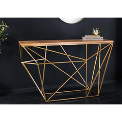 Konsoollaud DIAMOND naturaalne / messing, 119x39xH78 cm