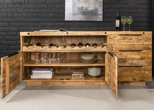 Kummut IRON CRAFT mango, 175x45xH75 cm