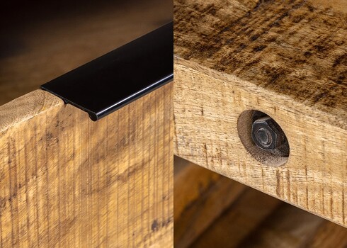 Kummut IRON CRAFT mango, 175x45xH75 cm