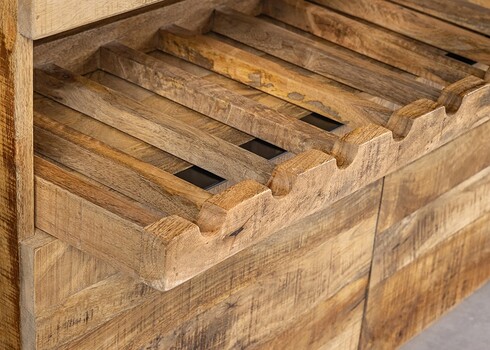 Kummut IRON CRAFT mango, 175x45xH75 cm