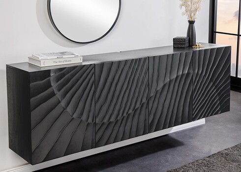 Kummut SCORPION must, 177x38xH58 cm