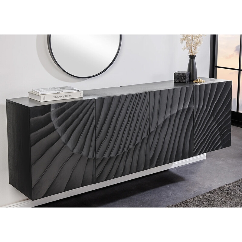 Kummut SCORPION must, 177x38xH58 cm