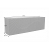 Kummut SCORPION must, 177x38xH58 cm