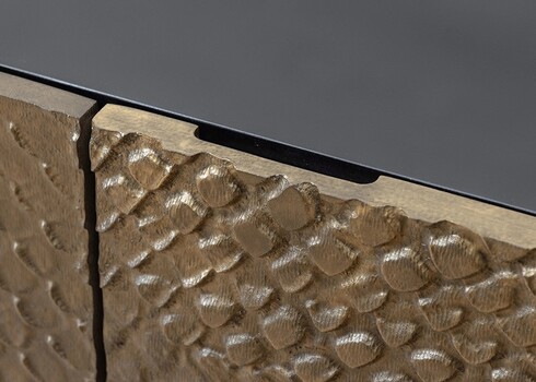 Kummut SNAKE pruun / must, 160x38xH75 cm