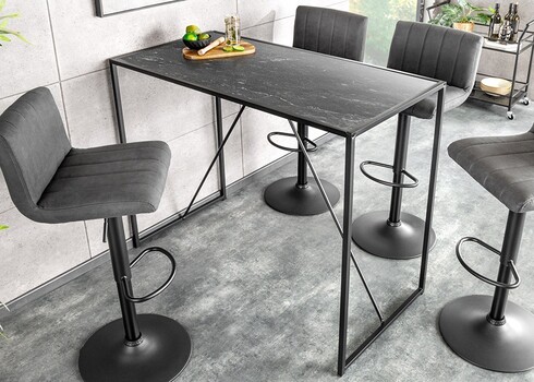 Baarilaud SLIM LINE tumehall, 120x60xH105 cm