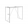 Baarilaud SLIM LINE tumehall, 120x60xH105 cm