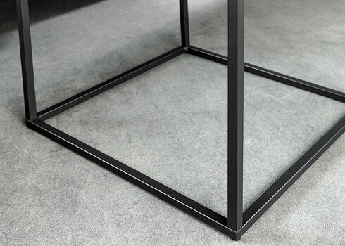 Abilaud ARCHITECTURE valge marmor / must, 40x40xH45 cm