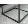 Abilaud ARCHITECTURE valge marmor / must, 40x40xH45 cm