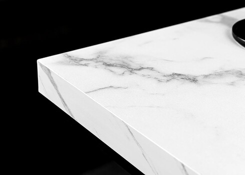 Abilaud ARCHITECTURE valge marmor / must, 40x40xH45 cm