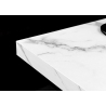 Abilaud ARCHITECTURE valge marmor / must, 40x40xH45 cm