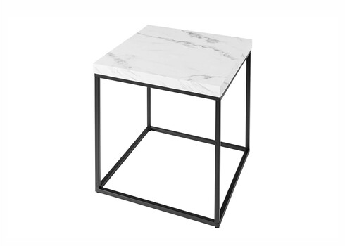 Abilaud ARCHITECTURE valge marmor / must, 40x40xH45 cm