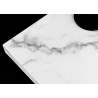 Abilaud ARCHITECTURE valge marmor / must, 60x60xH45 cm