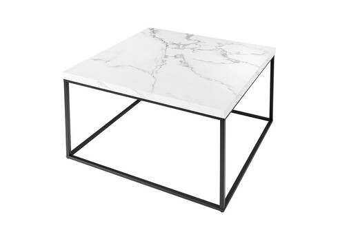 Abilaud ARCHITECTURE valge marmor / must, 60x60xH45 cm