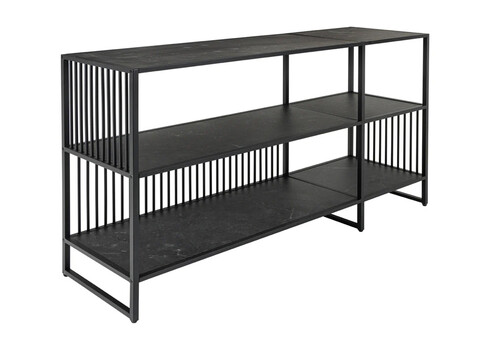 Riiul ARCHITECTURE hall marmor / must, 120x83xH35 cm