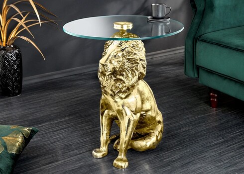 Abilaud LION kuldne, 46x45xH57 cm