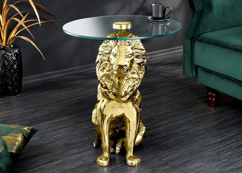 Abilaud LION kuldne, 46x45xH57 cm