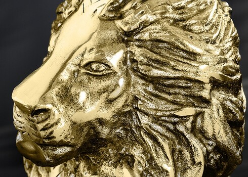 Abilaud LION kuldne, 46x45xH57 cm