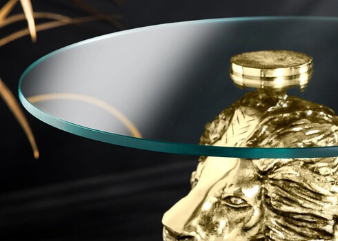 Abilaud LION kuldne, 46x45xH57 cm