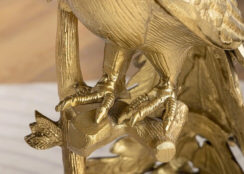 Abilaud PEACOCK valge marmor / kuldne, D33xH75 cm