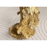 Abilaud PEACOCK valge marmor / kuldne, D33xH75 cm