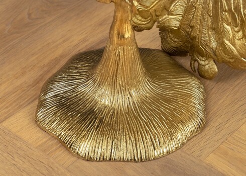 Abilaud PEACOCK valge marmor / kuldne, D33xH75 cm