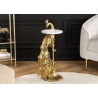 Abilaud PEACOCK valge marmor / kuldne, D33xH75 cm