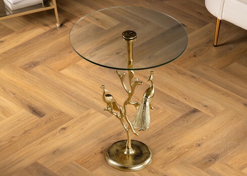 Abilaud PEACOCK kuldne, D45xH58 cm