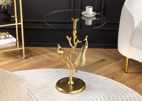 Abilaud PEACOCK kuldne, D45xH58 cm