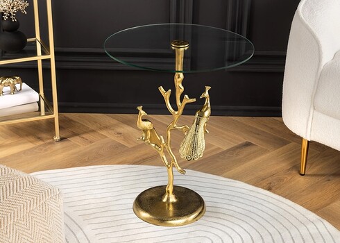 Abilaud PEACOCK kuldne, D45xH58 cm