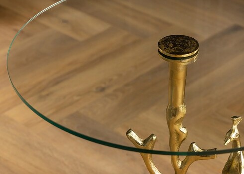 Abilaud PEACOCK kuldne, D45xH58 cm