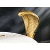 Abilaud SNAKE valge marmor / kuldne, D30xH63 cm