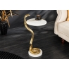 Abilaud SNAKE valge marmor / kuldne, D30xH63 cm