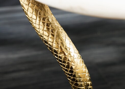 Abilaud SNAKE valge marmor / kuldne, D30xH63 cm