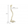 Abilaud SNAKE valge marmor / kuldne, D30xH63 cm