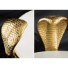Abilaud SNAKE valge marmor / kuldne, D30xH63 cm