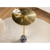 Abilaud ELEGANCE kuldne / must marmor, D36xH60 cm