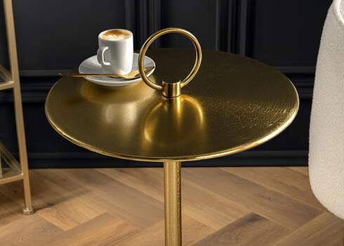 Abilaud ELEGANCE kuldne / must marmor, D36xH60 cm