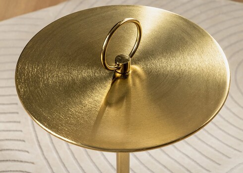 Abilaud ELEGANCE kuldne / must marmor, D36xH60 cm