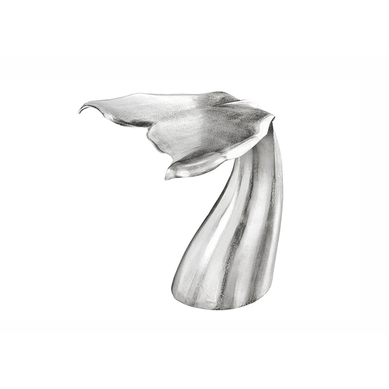 Abilaud WHALE hõbedane, 50x57xH56 cm