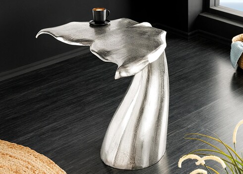 Abilaud WHALE hõbedane, 50x57xH56 cm