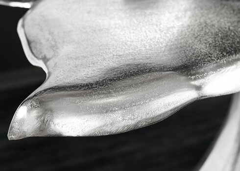 Abilaud WHALE hõbedane, 50x57xH56 cm