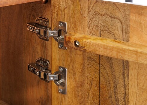 Kummut LINE ART pruun / must, 100x38xH120 cm